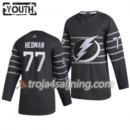 Tampa Bay Lightning tröja Victor Hedman 77 Grå Adidas 2020 All-Star Authentic - NHL Tröjor Barn